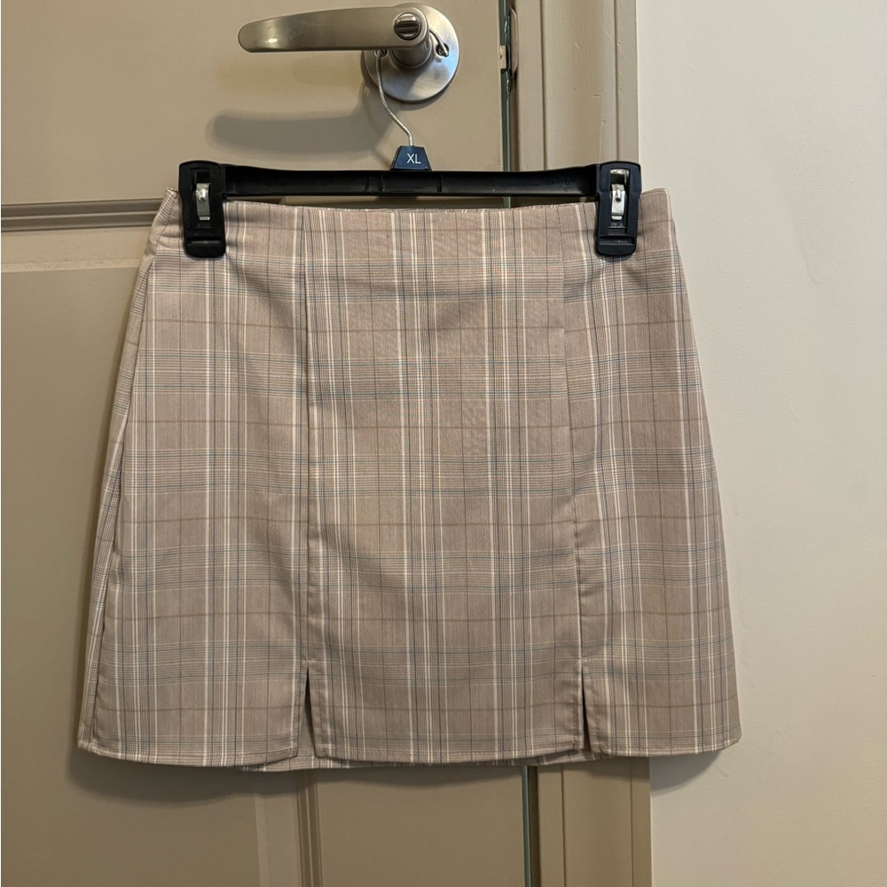 NWT plaid mini skirt